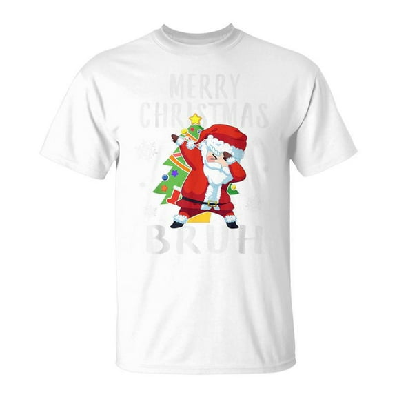 SR Dabbing Santa Merry Christmas Bruh Boy Girl T-Shirt