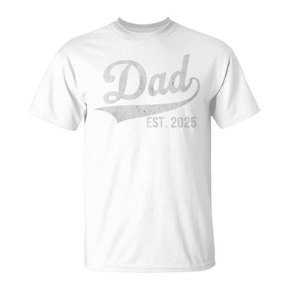 SR Dad Est 2025 Logo Expect Baby New Dad 2025 T-Shirt
