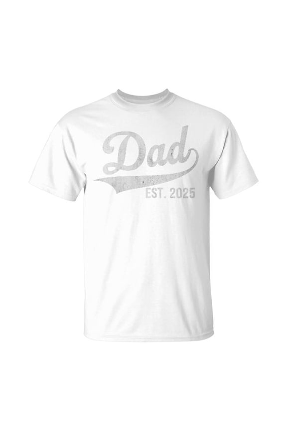 Dad Est 2025 Logo Expect Baby New Dad 2025 T-Shirt
