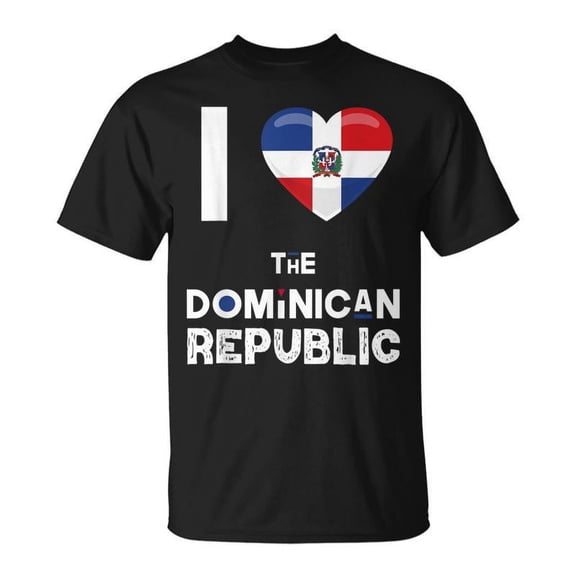 SR Dominican Republic Heart I Love The Dominican Republic T-shirt