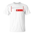 thumbnail image 1 of SR Don't Forget To Like And Subscribe Video Content Creator T-Shirt, 1 of 6