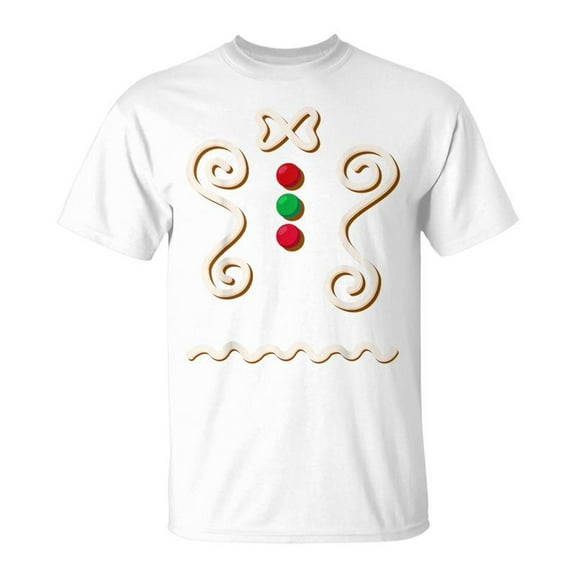 SR Gingerbread Man Costume Diy Christmas Lazy Halloween T-Shirt