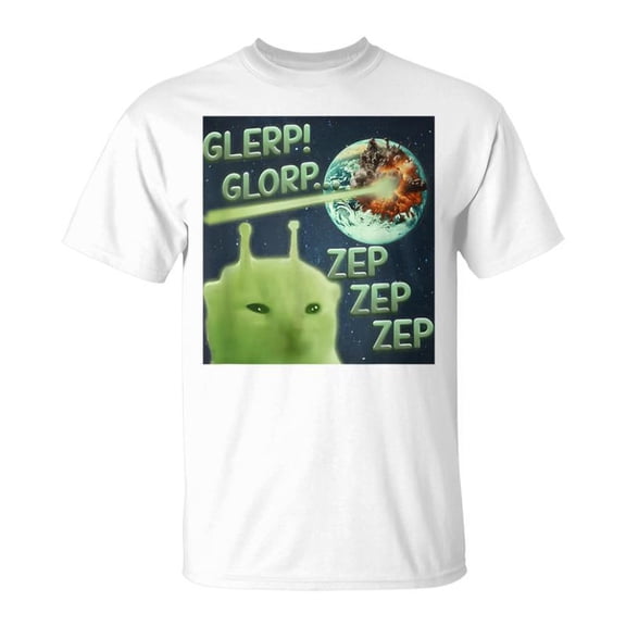 SR Glerp Glorp Alien Cat Cat Meme Costume T-Shirt