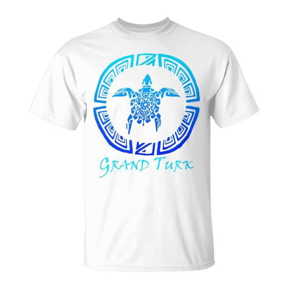 SR Grand Turk Turks & Caicos Vintage Tribal Turtle Vacation T-Shirt