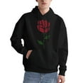 thumbnail image 1 of SR Graphic Hoodie Sweatshirt, All Gender Oversized Hoodie Sweatshirt, Print Long Sleeve Hoodie, Black, Men's Sizes S 1033127, 1 of 8