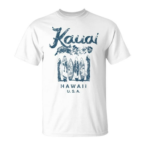 SR Hawaii Kauai Vintage Hawaiian Surfing Retro T-Shirt