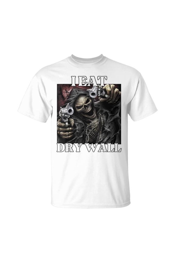 I Eat Drywall Cringe Hard Skeleton Meme T-Shirt