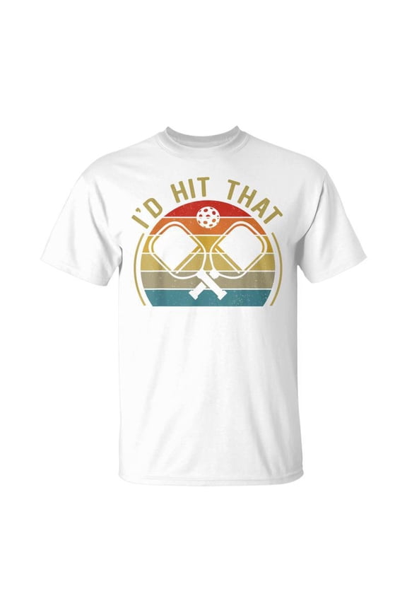 Id Hit That Pickleball Dad Mom Retro Vintage T-Shirt