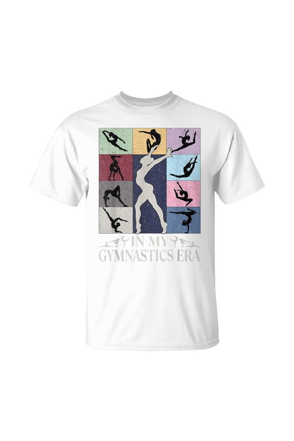 In My Gymnast Era Groovy Gymnastics Birthday Mom Girls T-Shirt