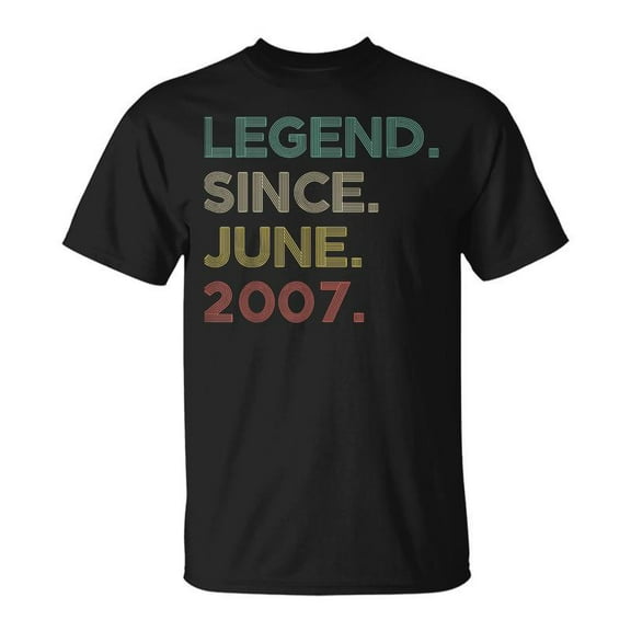 SR Legend Since June 2007 16Th Birthday For 16 Year Old T-shirt