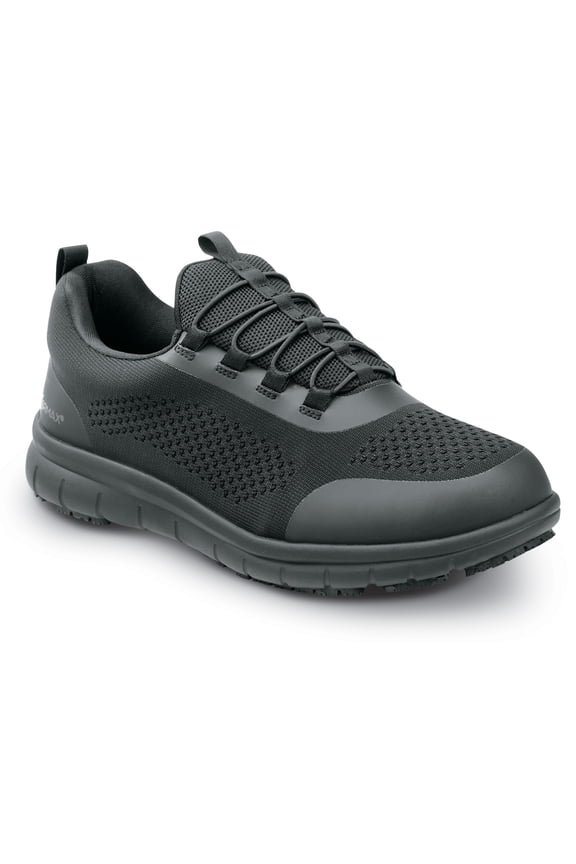 Anniston, Women's, Black, Slip On Athletic Style Slip Resistant, EH, Soft Toe Work Shoe. (7.0 M)