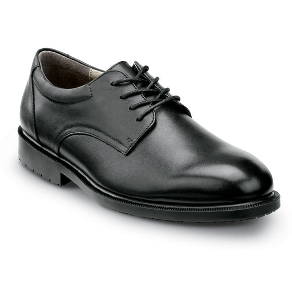 SR Max Arlington, Men's, Black, Dress Style Soft Toe Slip Resistant Work Shoe. (7.0 M)