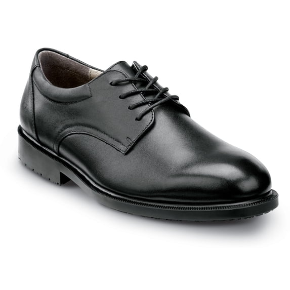 SR Max Arlington, Men's, Black, Dress Style Soft Toe Slip Resistant Work Shoe. (7.5 EW)