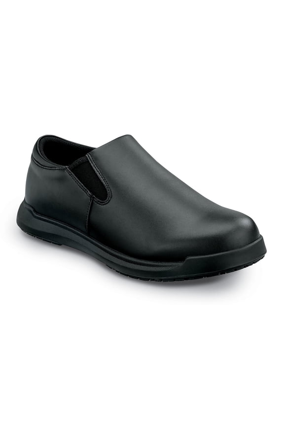 Ashland II, Men's, Black Soft Toe, MaxTRAX Slip Resistant, Slip On, Work Shoe. (9.5 M)