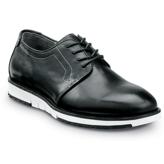 SR Max Beaufort, Men's, Black/White, Dress Style Soft Toe Slip Resistant Work Shoe. (13.0 M)