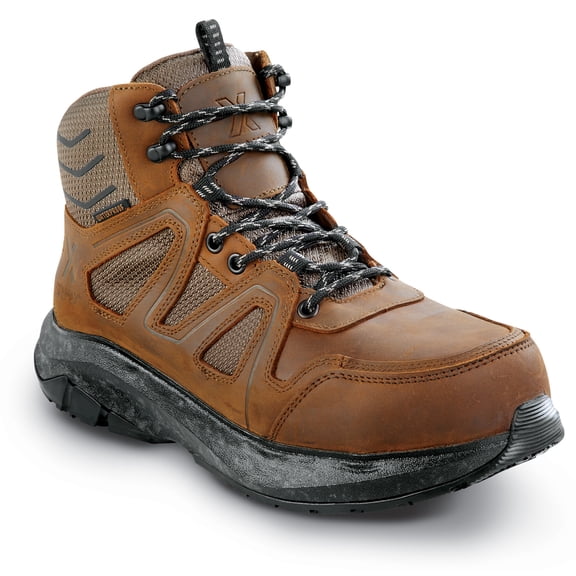 SR Max/Blumaka Ridgway, Men's, Brown, Steel Toe, EH, WP, MaxTRAX Slip Resistant, Hiker, Work Boot (8.0 M)