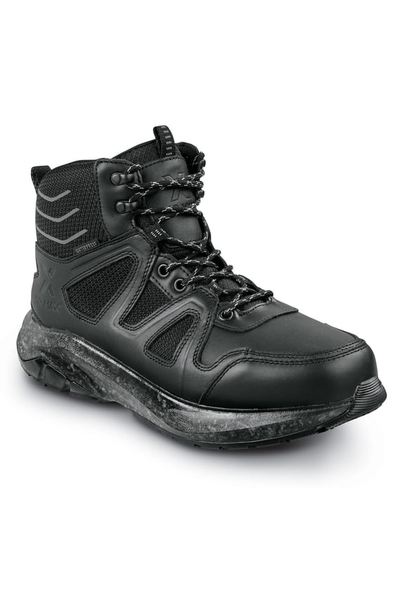 /Blumaka Roxborough, Men's, Black, Soft Toe, WP, MaxTRAX Slip Resistant, 6 Inch Work Hiker (11.5 EW)