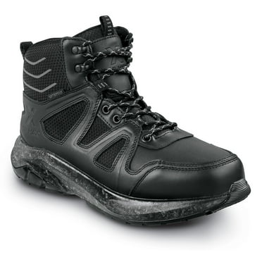 SR Max/Blumaka  Roxborough, Men's, Black, Soft Toe, WP, MaxTRAX Slip Resistant, 6 Inch Work Hiker (7.0 M)