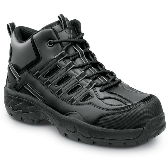 SR Max Boone, Men's, Black, Hiker Style Comp Toe, EH, Slip Resistant Work Shoe. (11.5 EW)
