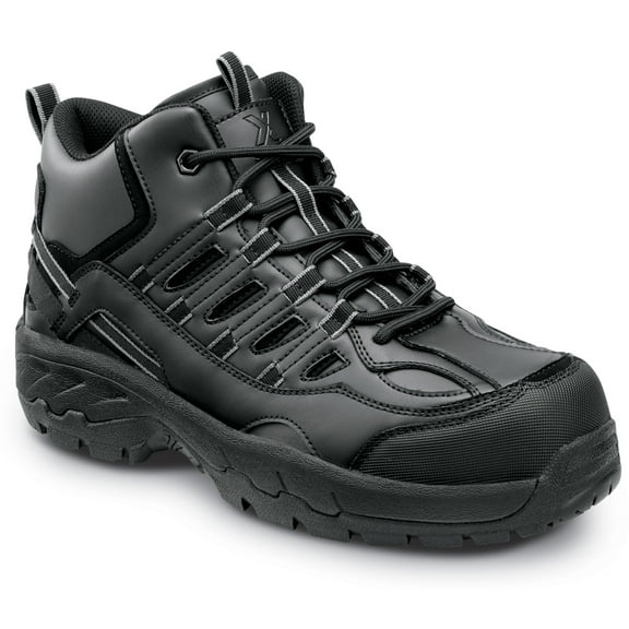 SR Max Boone, Women's, Black, Hiker Style Comp Toe, EH, Slip Resistant Work Shoe. (8.0 EW)