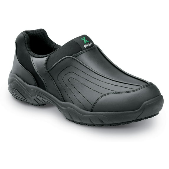 SR Max Charlotte, Men's, Black, Athletic Slip On Style Slip Resistant Soft Toe Work Shoe. (15.0 M)