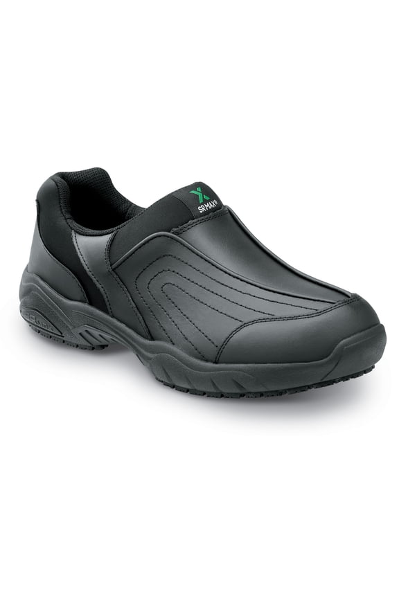 Charlotte, Women's, Black, Athletic Slip On Style Slip Resistant Soft Toe Work Shoe. (5.5 M)