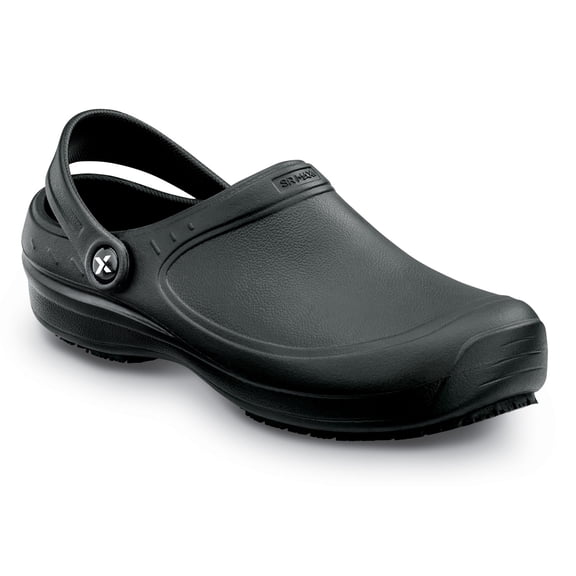 SR Max  Copeland, Unisex, Black, MaxTRAX Slip Resistant, Soft Toe, Slip Resistant, Work Clog. (13.0 EW)