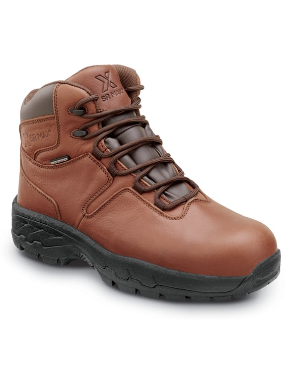 Denali, Men's, Brown, Comp Toe, EH, Waterproof, Nonmetallic, Slip Resistant Work Hiker. (9.0 EW)
