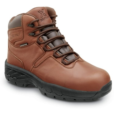 SR Max Denali, Men's, Brown, Comp Toe, EH, Waterproof, Nonmetallic, Slip Resistant Work Hiker. (9.5 EW)