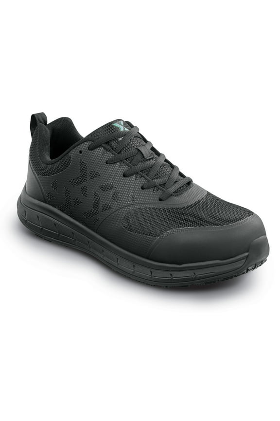 Dillon, Men's, Black, Athletic Style, MaxTRAX Slip Resistant, Steel Toe Work Shoe (9.0 EW)
