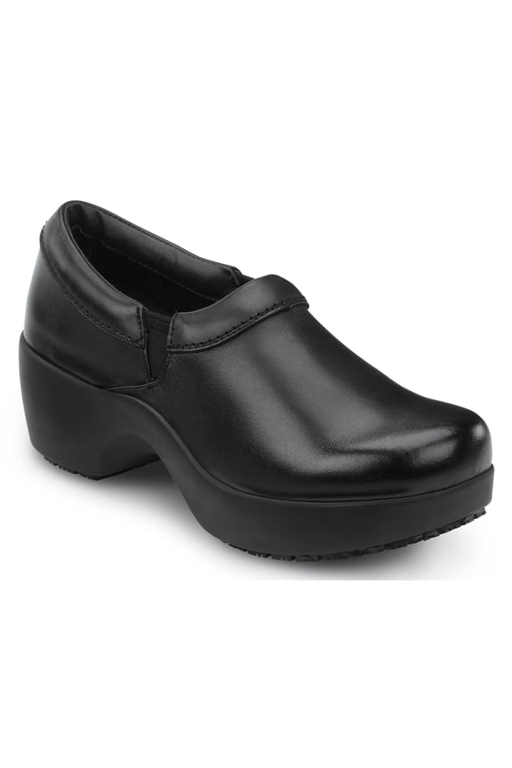 Geneva, Black, Women's, Clog Style Slip Resistant Soft Toe Work Shoe. (10.0 M)