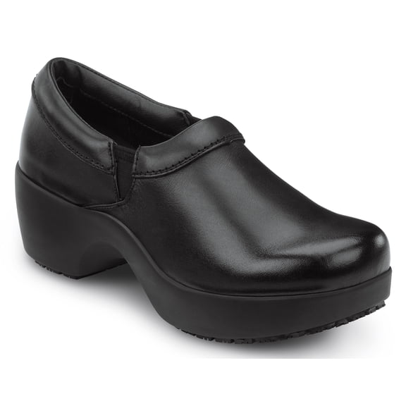 SR Max Geneva, Black, Women's, Clog Style Slip Resistant Soft Toe Work Shoe. (9.0 M)