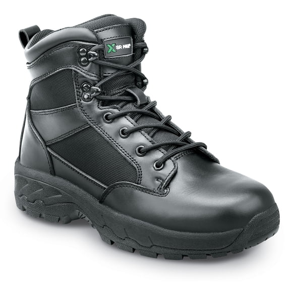 SR Max Jasper, Men's, Black, Soft Toe, Side-Zip, Slip Resistant Tactical Work Boot. (10.5 M)