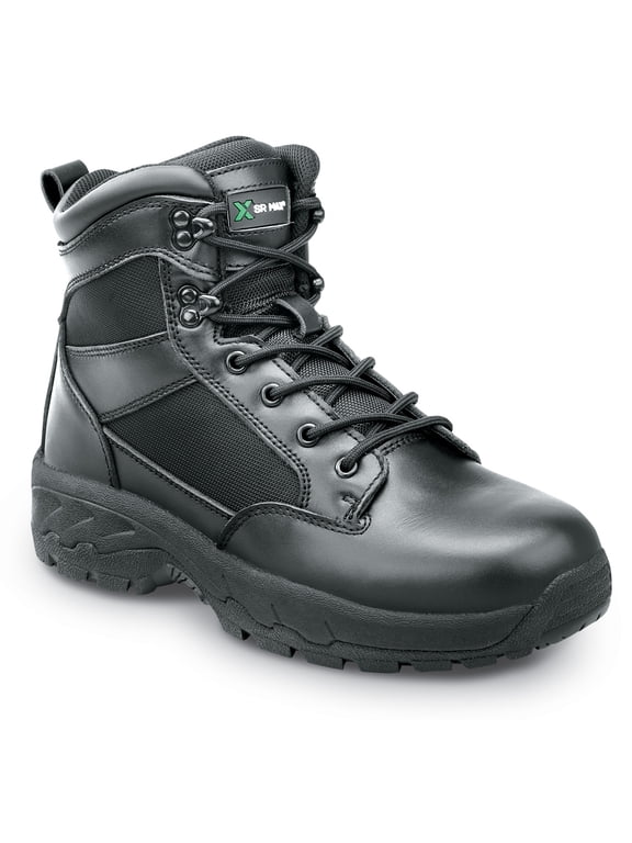 Jasper, Men's, Black, Soft Toe, Side-Zip, Slip Resistant Tactical Work Boot. (11.5 M)
