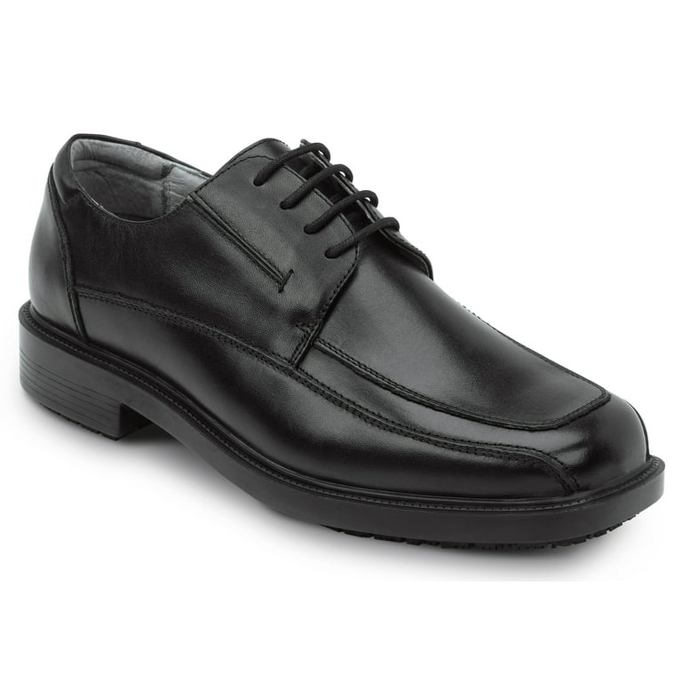 SR Max Manhattan Men s Black Dress Style Soft Toe Slip Resistant Work Shoe. 16.0 M Walmart