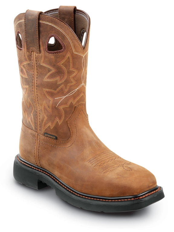 Men's Brown Carthage MaxTRAX Steel Toe Waterproof Wellington (11.5 EW)