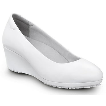 SR Max Orlando, Women's, White Dress High Wedge Style Soft Toe Slip Resistant Work Shoe. (9.0 M)