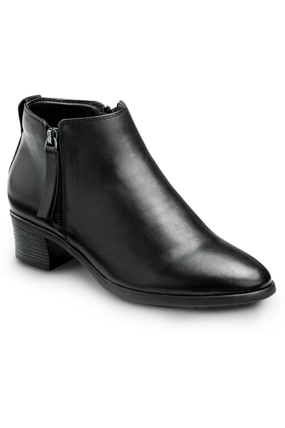 Reno, Women's, Black, Demi Boot Style Soft Toe Slip Resistant Work Shoe. (9.5 M)