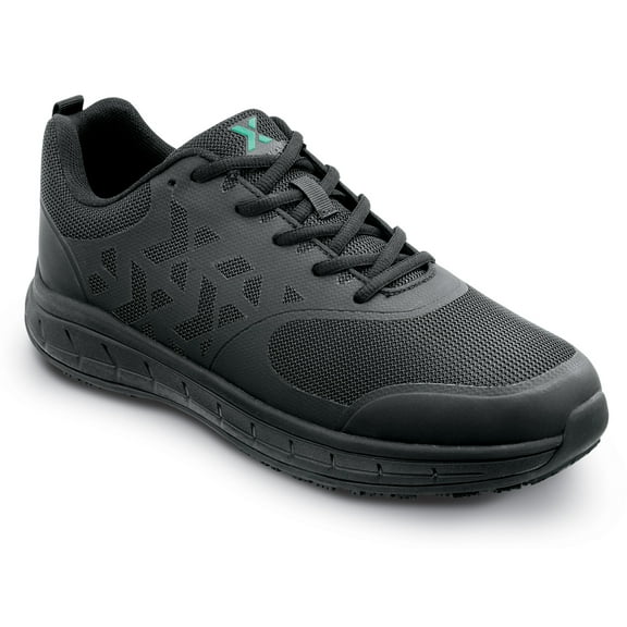 SR Max  Wake, Men's, Black, Athletic Style, MaxTRAX Slip Resistant, Soft Toe Work Shoe. (12.0 EW)