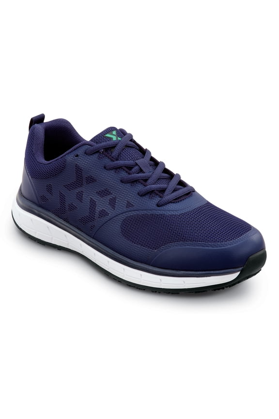 Wake, Men's, Dark Blue, Athletic Style, MaxTRAX Slip Resistant, Soft Toe Work Shoe (15.0 EW)