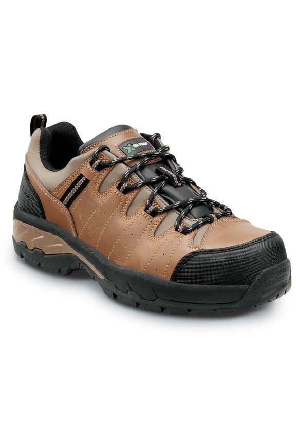 Winston, Men's, Brown, Low Hiker Style Comp Toe, EH, Slip Resistant Work Shoe. (13.0 EW)