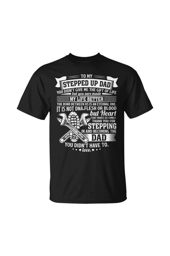 Mechanic Stepdad Fathers Day Birthday Step Dad T-shirt