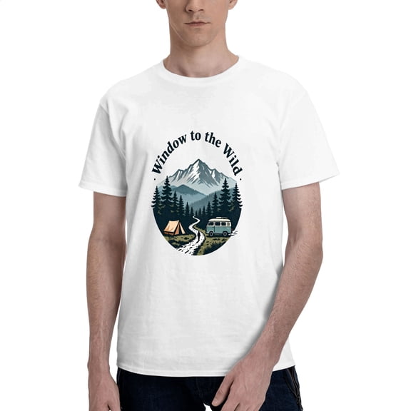 SR Men's Graphic Tee, Forest Adventure, Men's Short Sleeve Crew Cotton T-Shirt, Sizes S-3XL