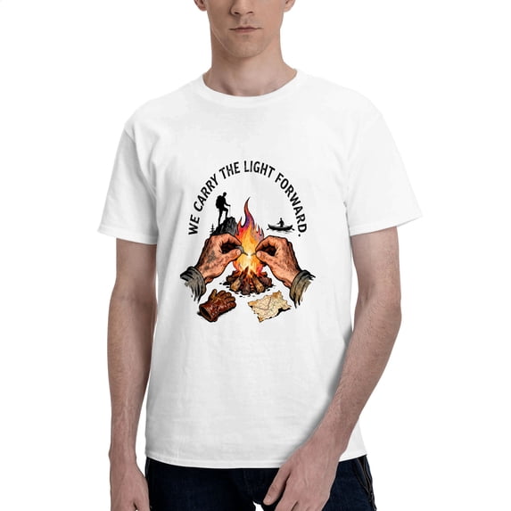 SR Men's Graphic Tee, Forest Adventure, Men's Short Sleeve Crew Cotton T-Shirt, Sizes S-3XL