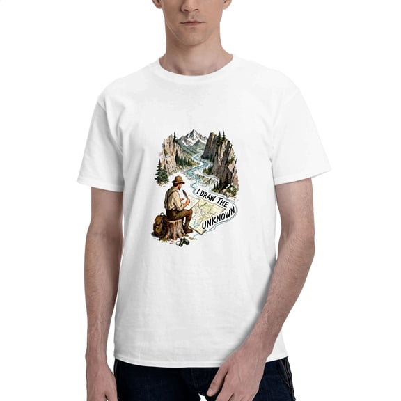 SR Men's Graphic Tee, Forest Adventure, Men's Short Sleeve Crew Cotton T-Shirt, Sizes S-3XL