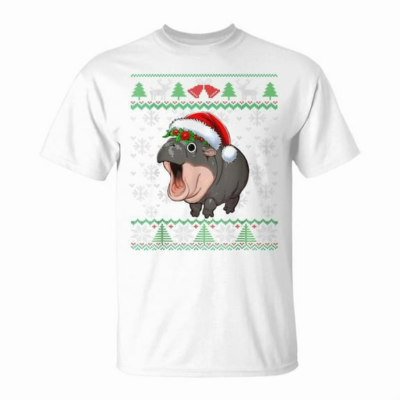 SR Moo Deng Christmas Moo Deng Christmas Pajama Matching Family T-Shirt