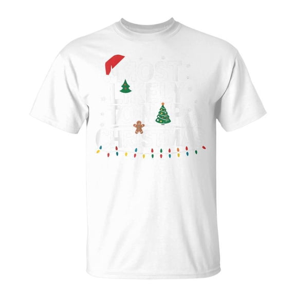 SR Most Likely To Nap On Christmas Family Christmas T-Shirt