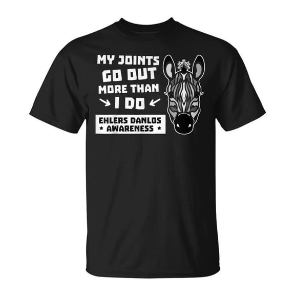 SR My Joints Go Out More Than I Do Ehlers Danlos Awareness T-shirt