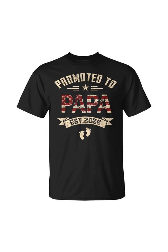 New Dad Promoted To Papa Est2024 T-shirt