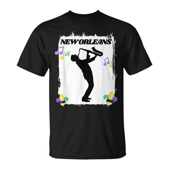 SR New Orleans Louisiana Skyline Music Jazz Travel Holidays T-shirt